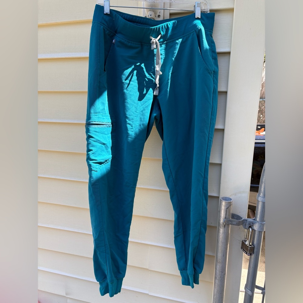 Figs pacific blue Track Jogger Pants with Drawstring